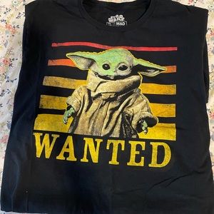 Black Baby Yoda T-shirt